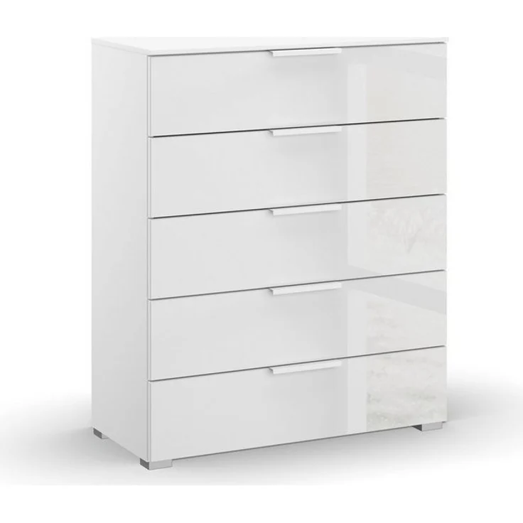 rauch Schubkastenkommode Skat Meridian Kommode Sideboard Wäscheschrank, mit 5 Schubladen mit Glasfront in elegantem Design – Bild 4