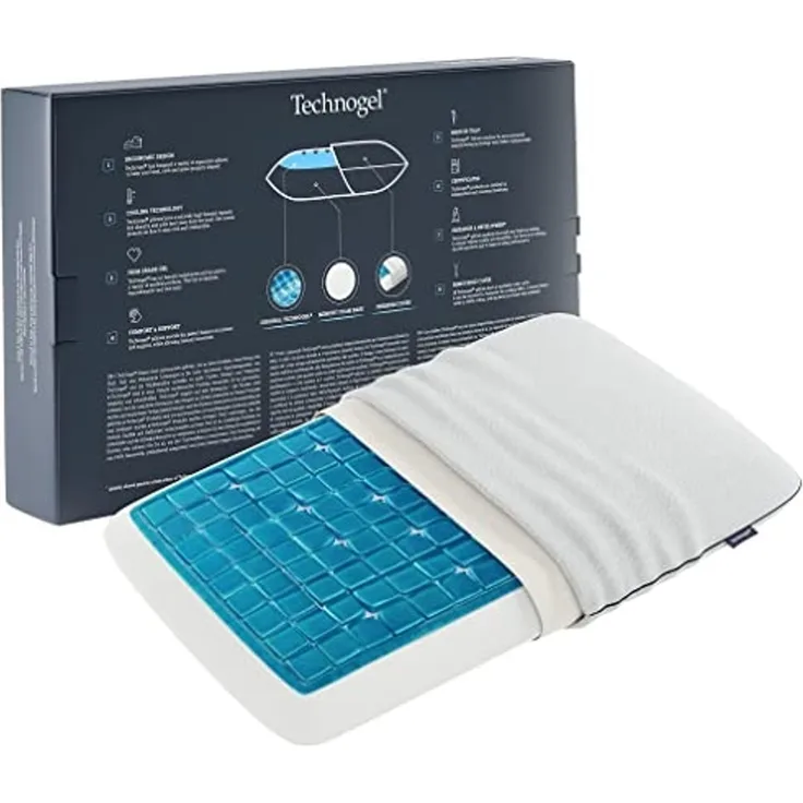 Technogel Nackenstützkissen, Bezug: 57,5% Polyester, 41% Viscose, 1,5% Elasthan