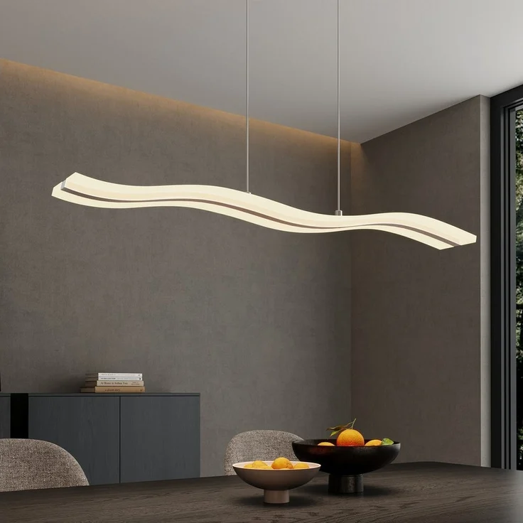 doporro LED Pendelleuchte dimmbar Hängeleuchte Esstisch mit Fernbedienung Höhenverstellbar – Bild 1