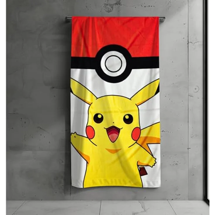 POKÉMON Strandtücher Pokémon Strandtuch, 100% Baumwolle, 140 x 70 cm – Bild 1