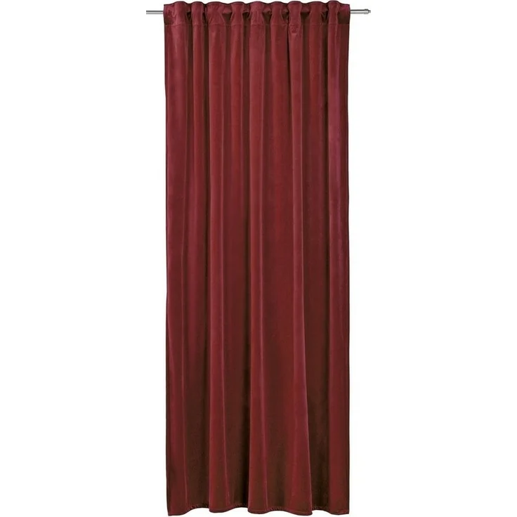 Gözze Vorhang MAGNUM, Karminrot, 135 x 245 cm, Unifarben, (1 St), verdeckte Schlaufen, halbtransparent, Polyester, verdeckte Schlaufen – Bild 4