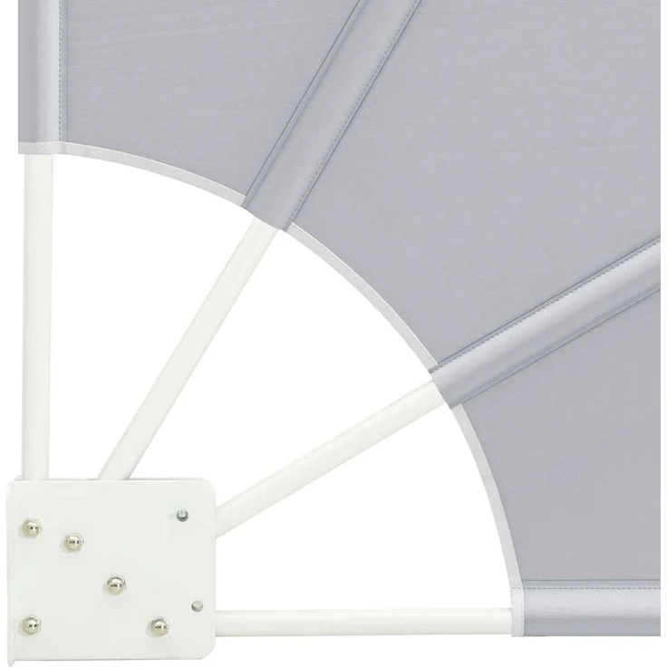 vidaXL Balkon Sichtschutz Rechteckig 115 x 115 cm Polyester Grau 42000941 – Bild 7
