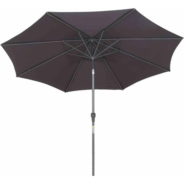 Siena Garden Sonnenschirm Mittelstockschirm Avio anthrazit Ø 300cm Marktschirm – Bild 3