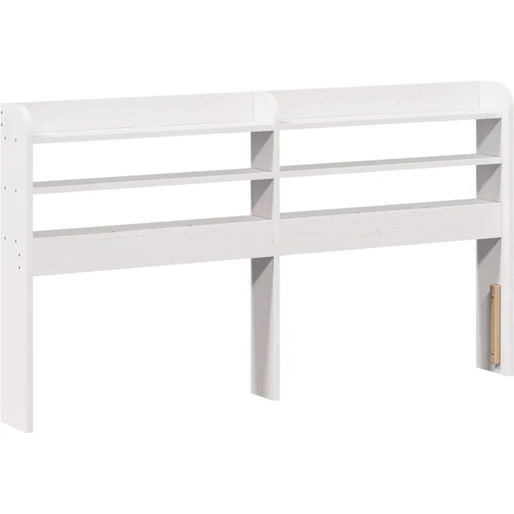 Doppelbett, Bettgestell Modernen mit Kopfteil ohne Matratze Weiß 140x200 cm d1011e – Bild 6