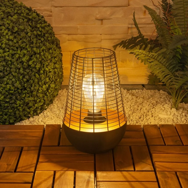 Außenleuchte Garten Laterne für draußen Batterie Außenlampe mit Timer 5283522 – Bild 3