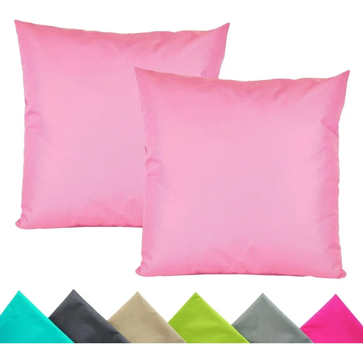 JACK Kissenbezüge 2er Set 40x40cm Outdoor Wasserfest, (2 Stück), 2x Kissenhülle, strapazierfähig, wasserabweisend, Innen & Außen – Bild 1