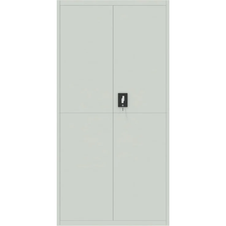 vidaXL Aktenschrank Hellgrau 90x40x180 cm Stahl 339753 – Bild 2