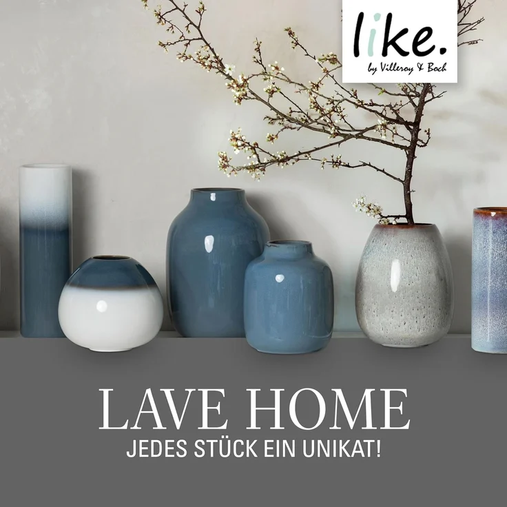 like. by Villeroy & Boch Lave Home Vase Drop beige 17,4 cm - DS – Bild 8