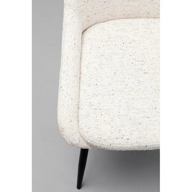 Kare Design Esszimmerstuhl East Side Melange, Creme, 48 cm Sitzhöhe, Polsterstuhl, elegant, minimalistisch, Wohnzimmer, 84 x 48 x 57 cm (H/B/T) – Bild 8