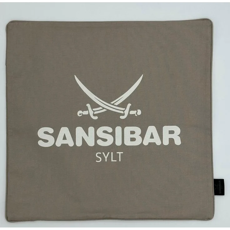 Sansibar Sylt Kissenhülle Kissenbezug Sansibar Sylt Kissenhülle, Sansibar Logo Druck, 45x45 cm, mit Logo-Schriftzug, mit verdecktem Reißverschluss – Bild 4