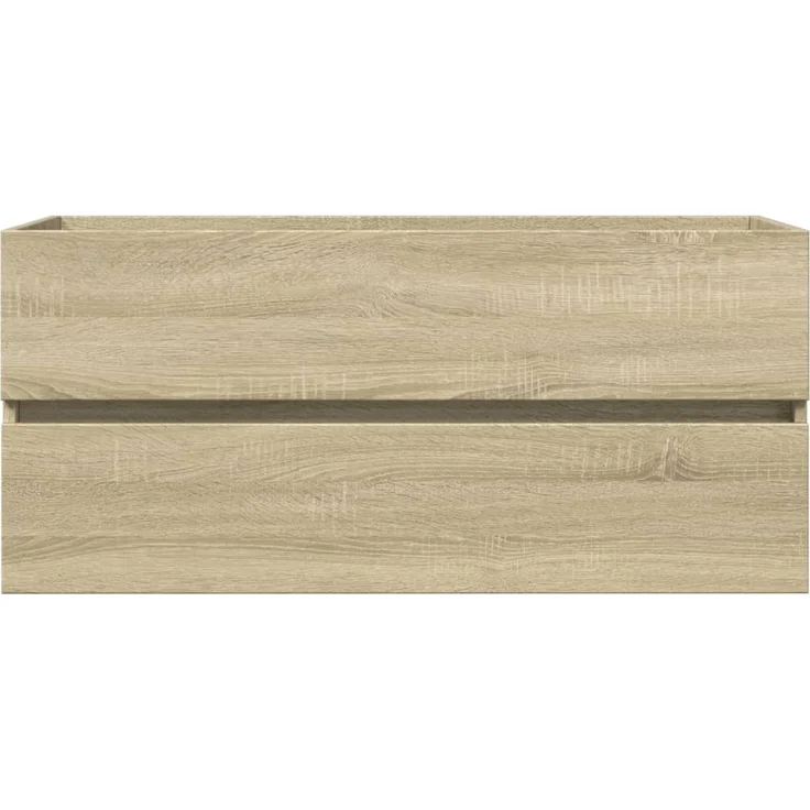 vidaXL Waschbeckenschrank Sonoma-Eiche 100x38,5x45 cm Holzwerkstoff 849639 – Bild 3