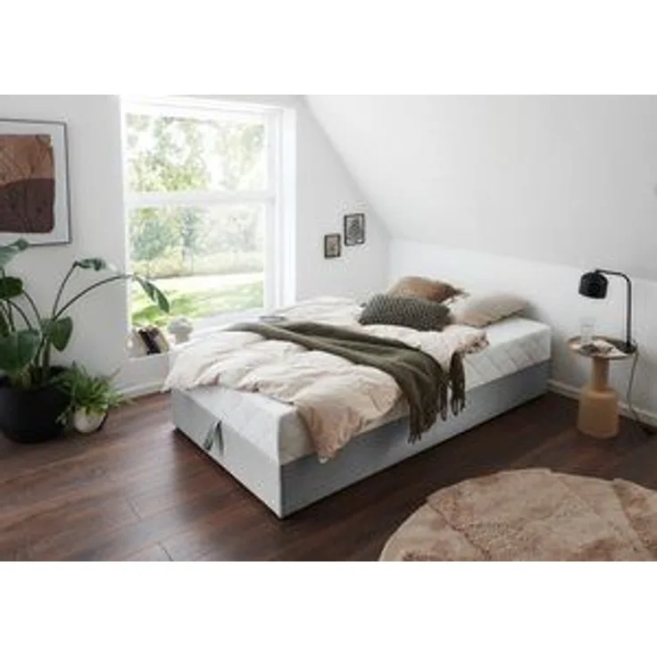 ATLANTIC home collection Boxbett BELINA, mit Taschenfederkernmatratze und geräumigem Bettkasten