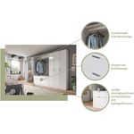 Paneel (B/H/T: 52x52x15 cm) in weiß hochglanz