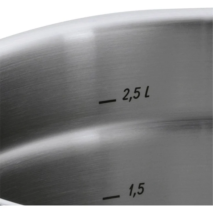 WMF Suppentopf Gourmet Plus, Cromargan® Edelstahl rostfrei 18/10 (1-tlg, 1x Gemüsetopf mit Deckel 24 cm (Volumen 8,8l, Höhe 22 cm), - optimal für Herdplatten mit Ø 22 cm – Bild 3
