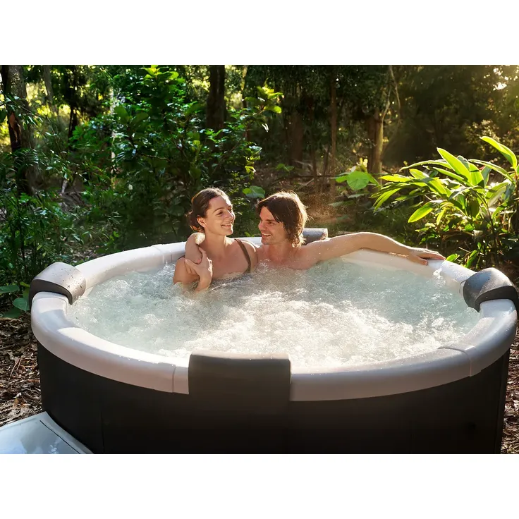 Mspa - LAPEKA Whirlpool Plastik Grau - B 160 cm x H 70 cm x L 182 cm – Bild 4