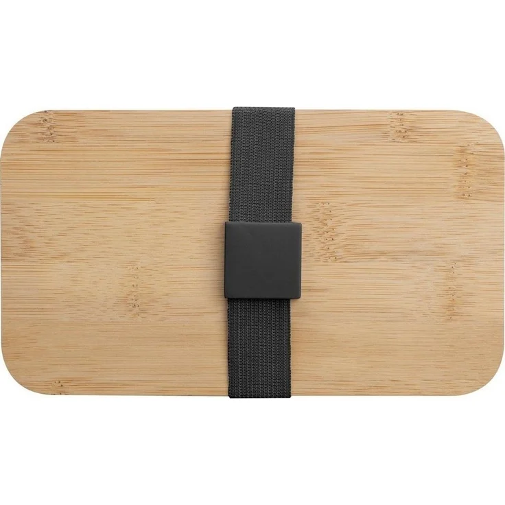 Macma Lunchbox Große Brotdose / Lunchbox / 2-stöckig / mit Besteck / Farbe: schwarz – Bild 2