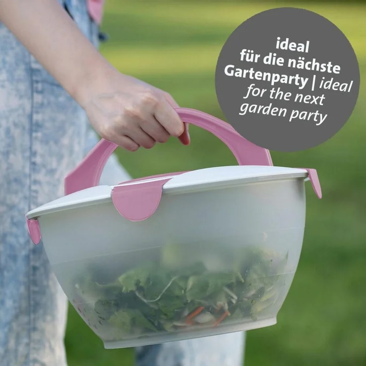 Westmark Salatbutler Praktika Inhalt 6,5 L rosa – Bild 3