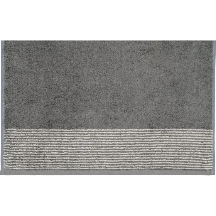 Cawö Luxury Home Handtücher Two-Tone 590 77 Schiefer Anthrazit 50 x 100 cm – Bild 2