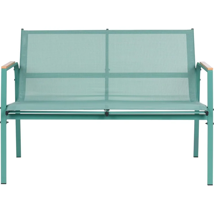 Lounge Set mit Tisch 4-Sitzer LEDRO Metall Grün – Bild 5