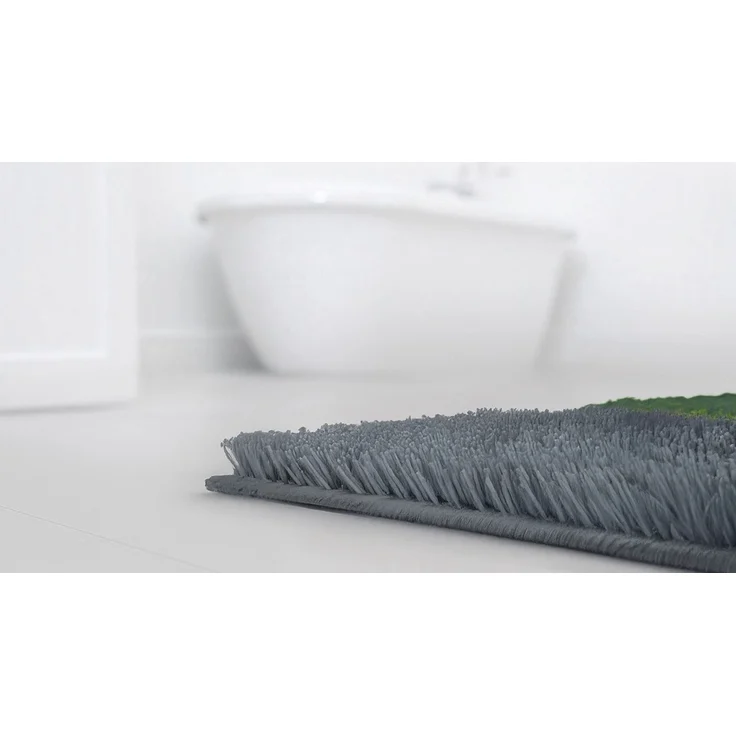 Badematte >MAYRA< in green, 100% Polyacryl SUPERSOFT - 100x60x1,8cm (LxBxH) – Bild 4