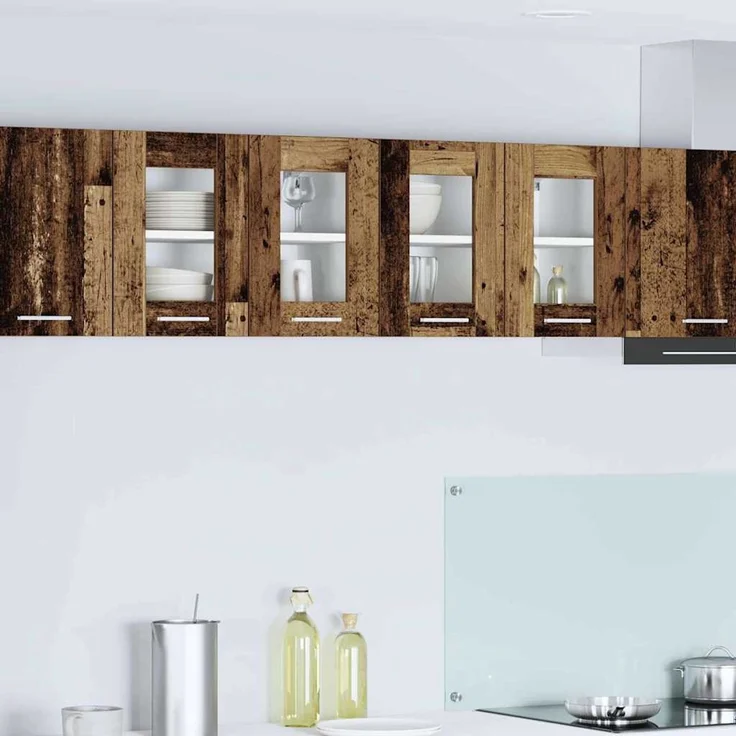vidaXL Hängeschrank 2 stk. Altholz 60 x 31 x 40 cm Holzwerkstoff 884223 – Bild 1