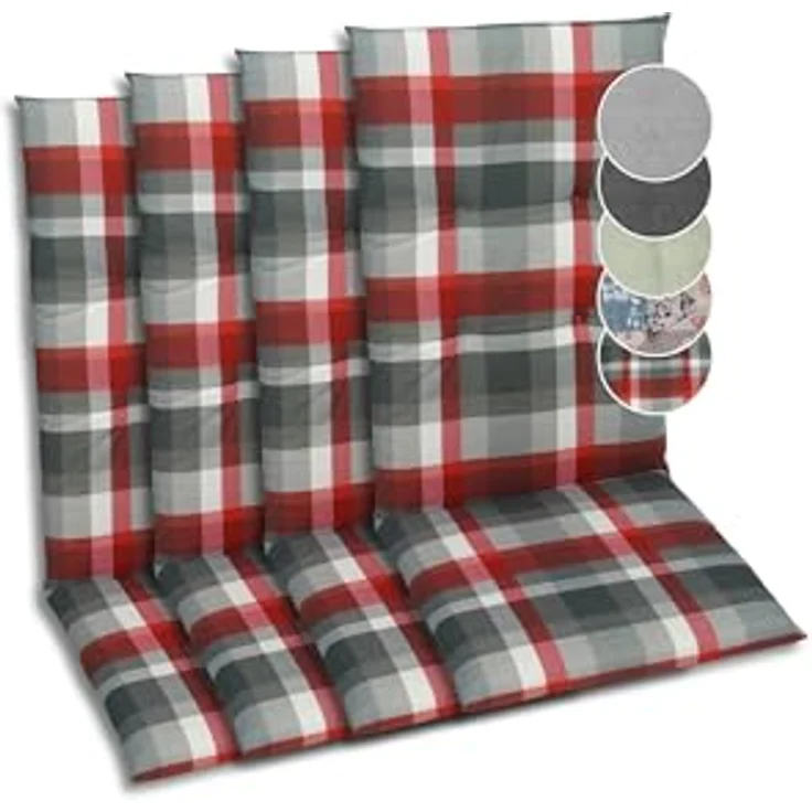GO-DE Hochlehnerauflage, (Spar-Set, 4 St), Maße ca.: 48 cm x 118 cm x 5 cm – Bild 2