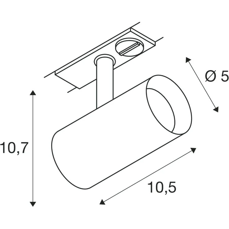 SLV NOBLO® SPOT, 1~ Spot, rund, 2700K, 6.2W, Phasenabschnitt, 32°, schwarz - Leuchten mit 1 Phasen Adapter – Bild 4