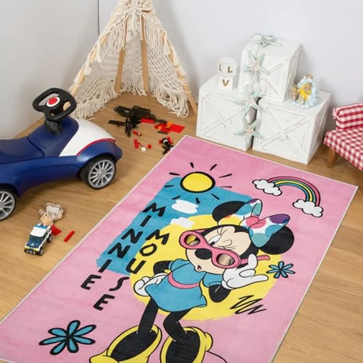 Disney Kinderteppich Disney Home - 80x120 cm - Spiderman, Cars, Frozen, Mickey, Minnie, Rechteckig, Höhe: 5 mm – Bild 8