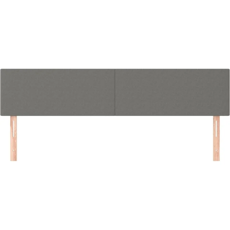 vidaXL Kopfteile 2 Stk. Dunkelgrau 90x5x78/88 cm Stoff 345825 – Bild 8