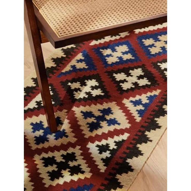 HANSE Home Teppich Kelim Rami, rechteckig, Höhe: 3 mm, Wolle, Baumwolle, Natur, Handgewebt, orientalisch, Boho, traditionell – Bild 11