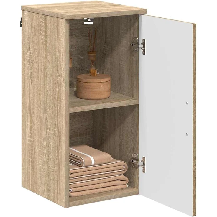 vidaXL Badezimmerschrank Wandmontiert Sonoma-Eiche 30 x 31,5 x 61 cm 883346 – Bild 2