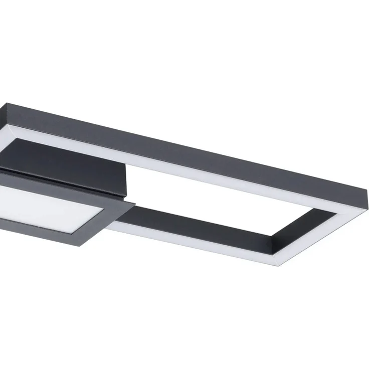 Eglo LED Deckenleuchte Fomento schwarz 78x26 cm warmweiß-kaltweiß – Bild 4