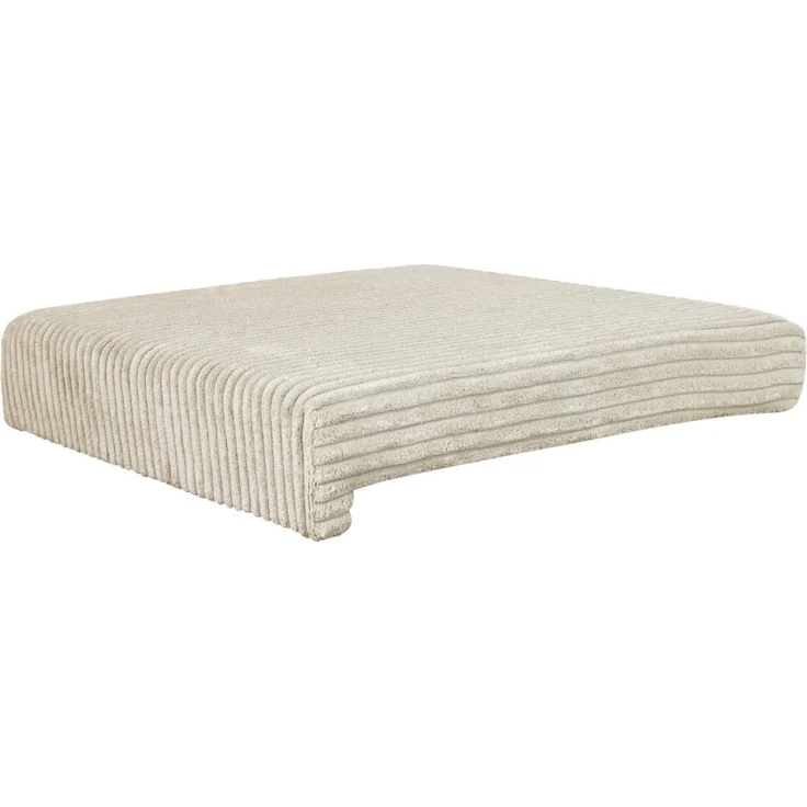 Lycce Bankauflage Klemmkissen mit Leiste - Cord, Polsterung, rutschfest Beige 8x40x38cm – Bild 1