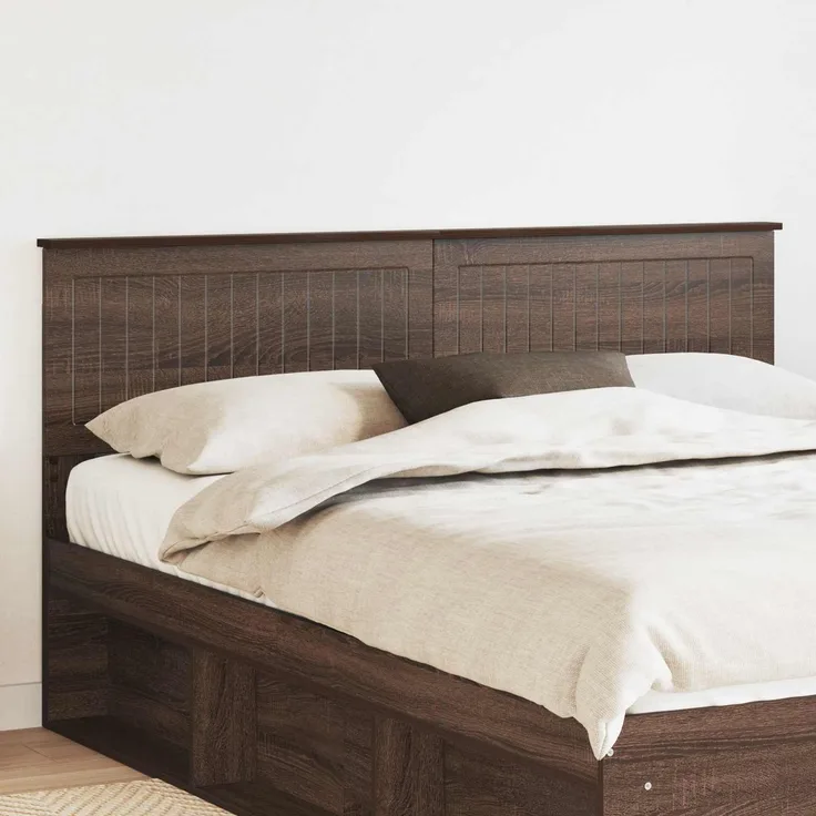 vidaXL Kopfteil Braun Eichen-Optik Holzwerkstoff 90 x 163 x 7 cm