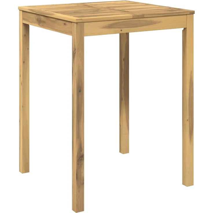 vidaXL Gartenbar-Tisch LAREN Weiß gewaschen 80 x 80,5 x 105 cm 901720 – Bild 2
