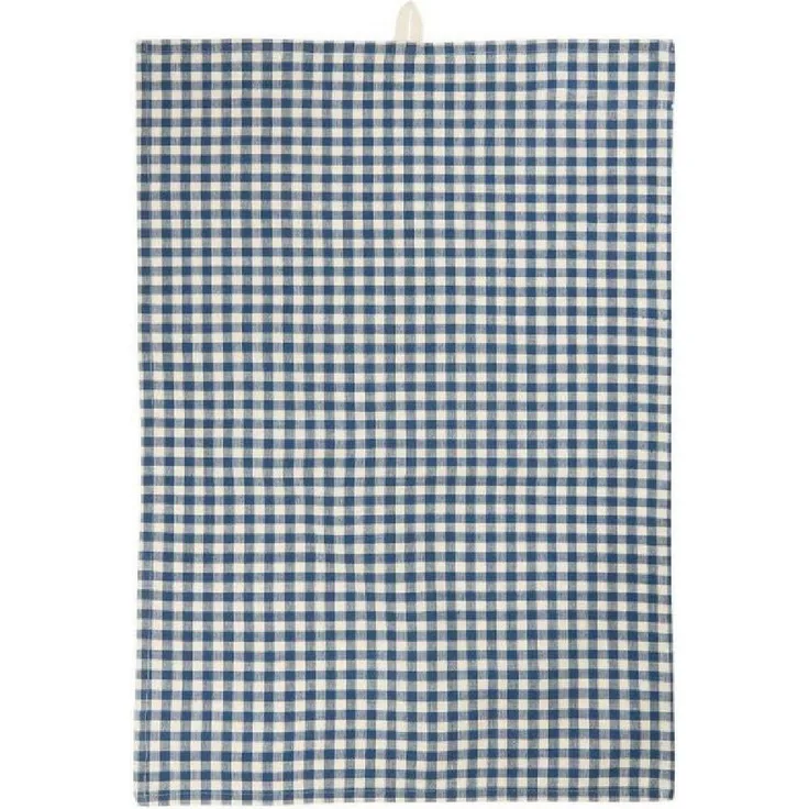 Ib Laursen Geschirrtuch Ib Laursen Geschirrtuch Lucas Dunkelblau mit Karos (50x70cm)