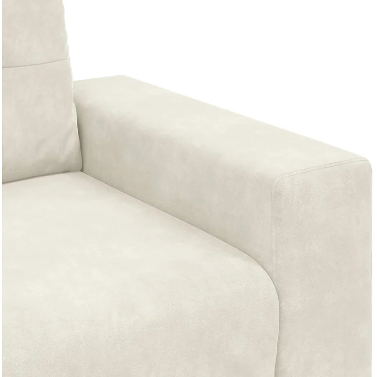 vidaXL 3-Sitzer Sofa Creme 180 cm Samt 4105142 – Bild 5