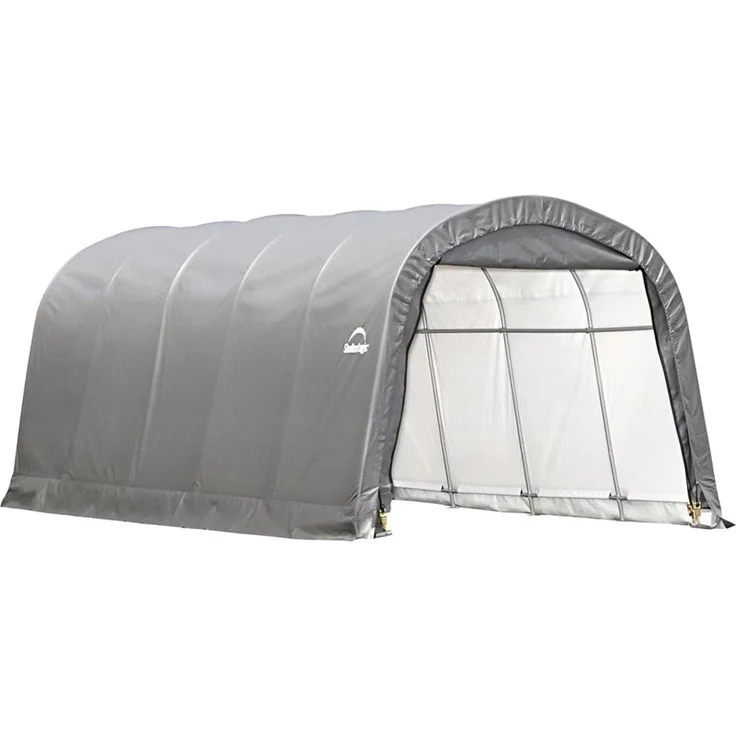 ShelterLogic Folien Zeltgarage Gerätehaus | Grau | – Bild 1