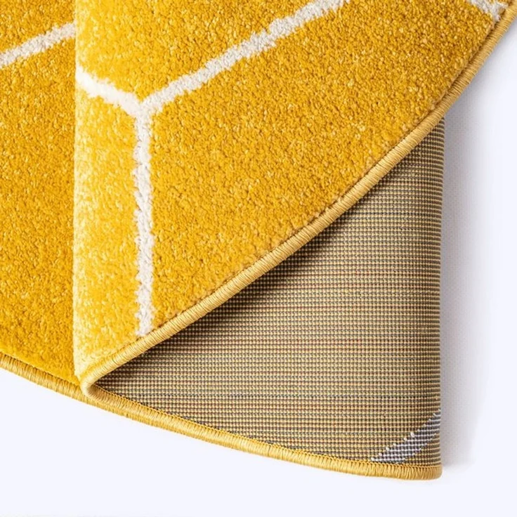 Sanat Teppich Trellis, rund, Höhe: 10 mm, Kurzflor, skandi, boho, auch als Läufer und in rund – Bild 4