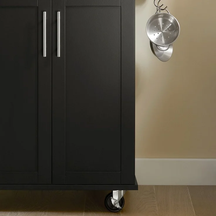 SoBuy FKW110-SCH Küchenwagen, MDF, Lackiert, Schwarz, 80 x 90 x 46 cm – Bild 9