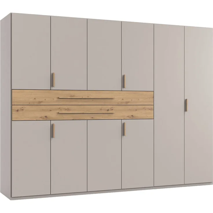 Wimex Drehtürenschrank Digit Kleiderschrank wahlweise mit oder ohne Spiegel (Schlafzimmer Schrank Bestseller im modernem Design) erhältlich in den Breiten 225cm oder 270cm (mit 8 oder 10 Türen)