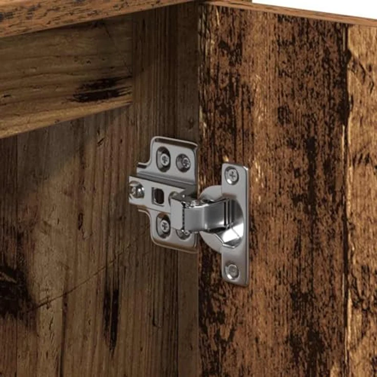 vidaXL Badezimmerschrank mit Tür Altholz 63 x 29 x 55 cm Holzwerkstoff 869212 – Bild 8
