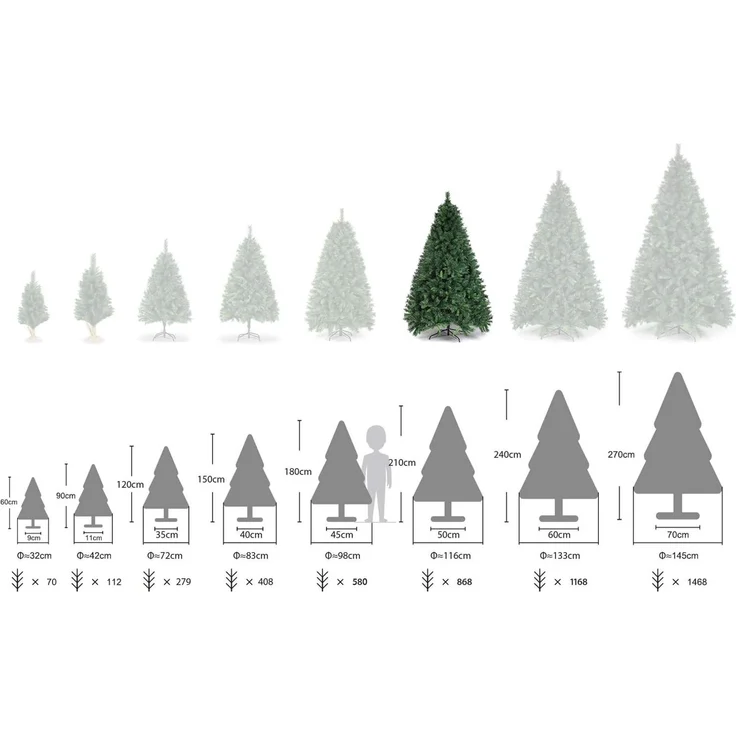 SALCAR Künstlicher Weihnachtsbaum 210 cm – Bild 8