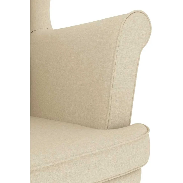 vidaXL Sessel mit Fußhocker Creme Stoff 3307996 – Bild 9