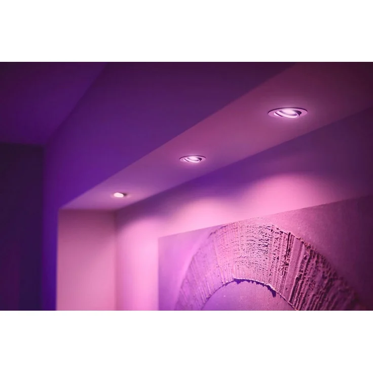 Philips Hue White&Col. Amb. Centura Einbausp 3flg weiß 3x4.2W. – Bild 3