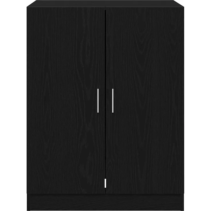 vidaXL Waschmaschinen-Schrank mit Speicher Schwarz Eichen-Optik 862667 – Bild 6