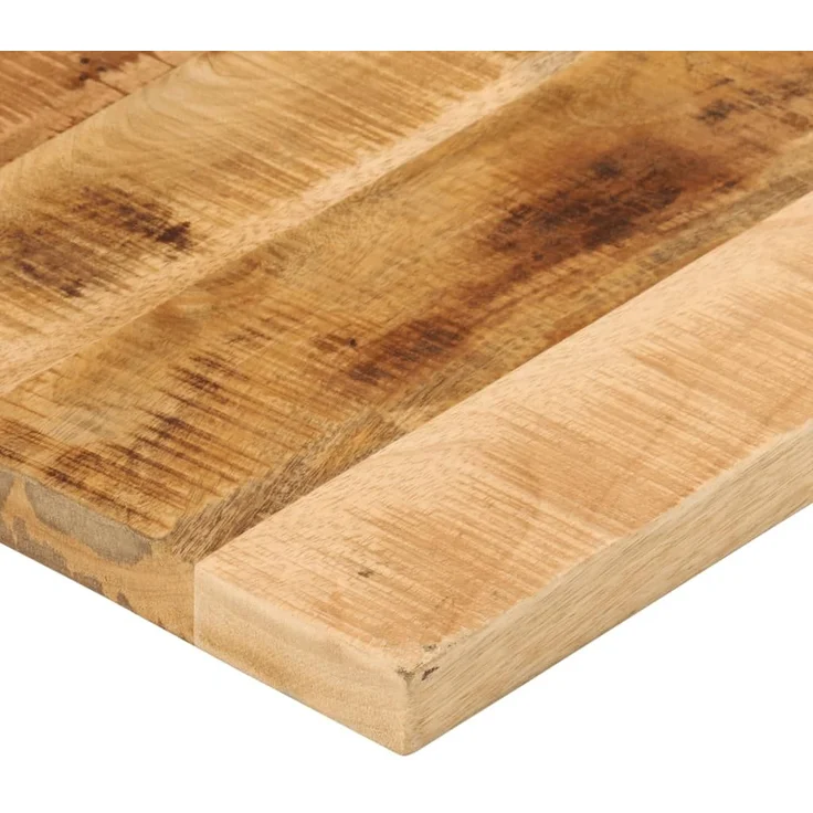 vidaXL Tischplatte 100x50x3,8 cm Rechteckig Raues Massivholz Mango 371396 – Bild 5