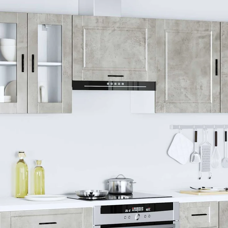 vidaXL Küchen-Hängeschrank Porto Betongrau Holzwerkstoff 854081 – Bild 4