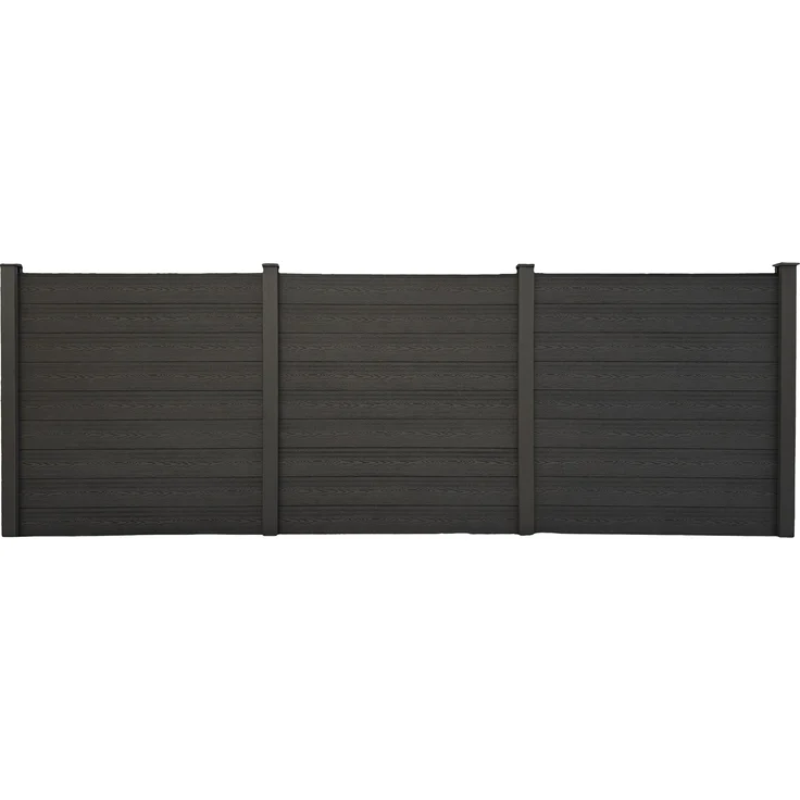 GreenYard WPC Sichtschutzzaun CORTEZA 5x Zaunelement + 6x Pfosten - 8,9m – Bild 2