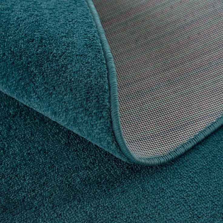Sanat Teppich Uni, rund, Höhe: 13 mm, robuster Kurzflorteppich, große Farbauswahl, Wohnzimmer, alle Räume – Bild 3